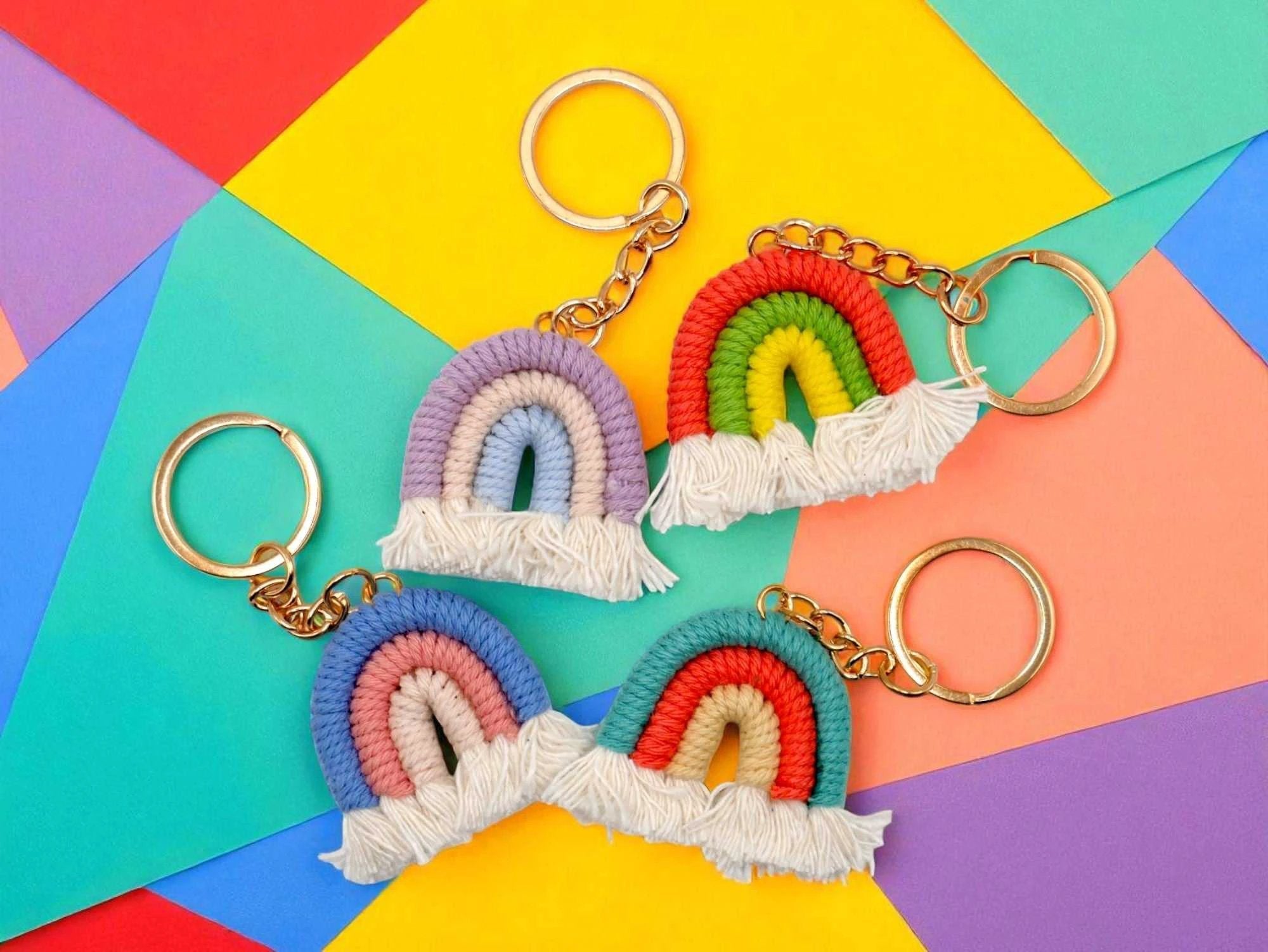 Cutie Pastel Rainbow Keychain and Bag Charm by Why Begin