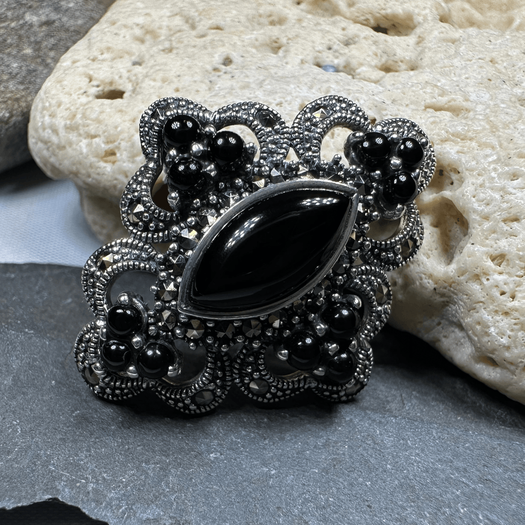 Cybele Celtic Marcasite Brooch Brooch La Vie Bien Cybele Celtic Marcasite Brooch