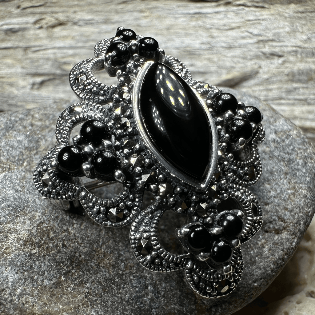 Cybele Celtic Marcasite Brooch Brooch La Vie Bien Cybele Celtic Marcasite Brooch