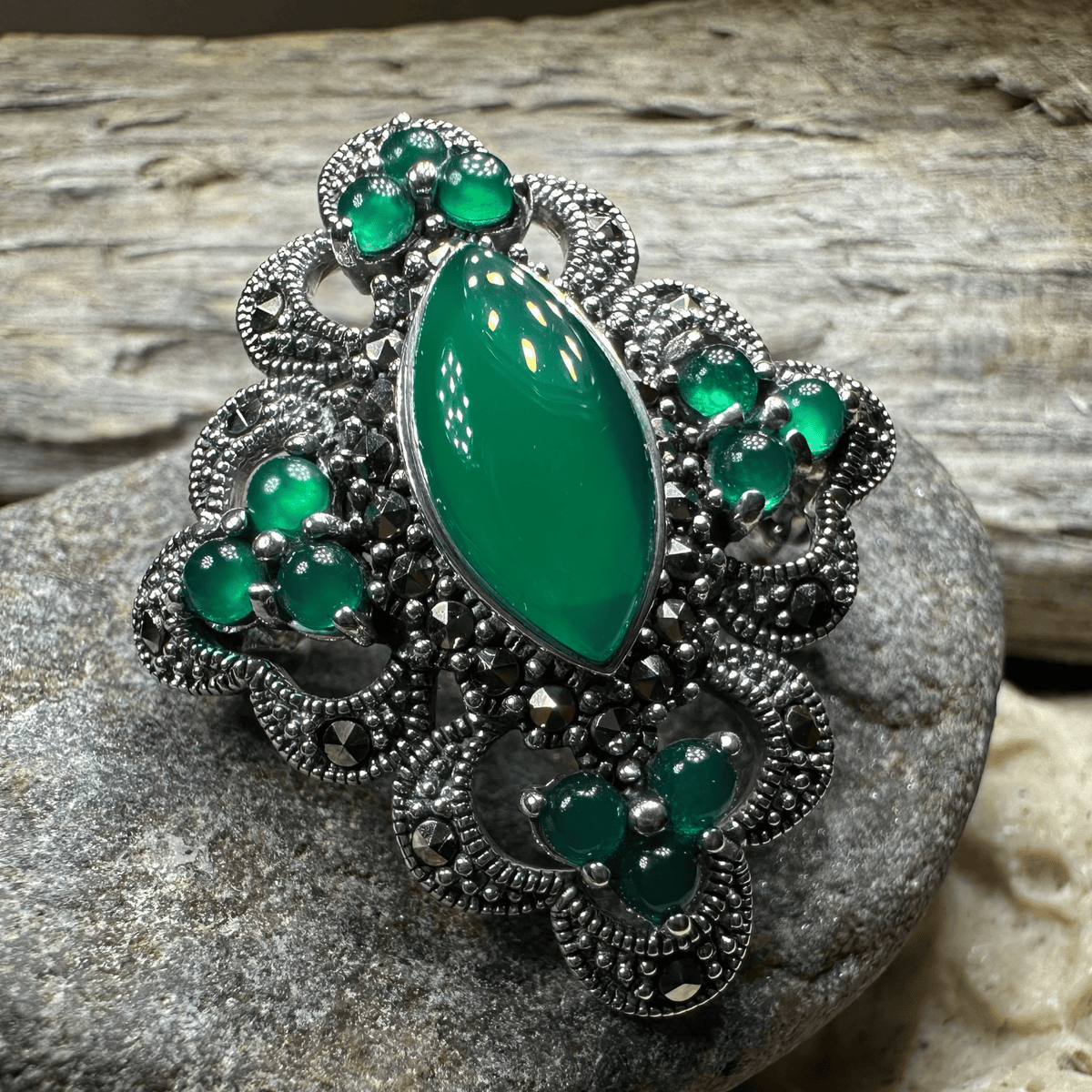 Cybele Celtic Marcasite Brooch Brooch La Vie Bien Cybele Celtic Marcasite Brooch