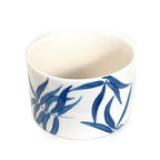 Cylinder Serving Bowl - Blue Floating Leaves La Vie Bien Cylinder Serving Bowl - Blue Floating Leaves