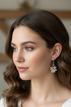 Cyrena Thistle Amethsyt Earrings - Scottish Jewelry Dangle Earrings La Vie Bien Cyrena Thistle Amethsyt Earrings - Scottish Jewelry