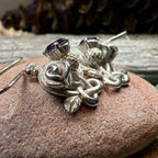 Cyrena Thistle Amethsyt Earrings - Scottish Jewelry Dangle Earrings La Vie Bien Cyrena Thistle Amethsyt Earrings - Scottish Jewelry