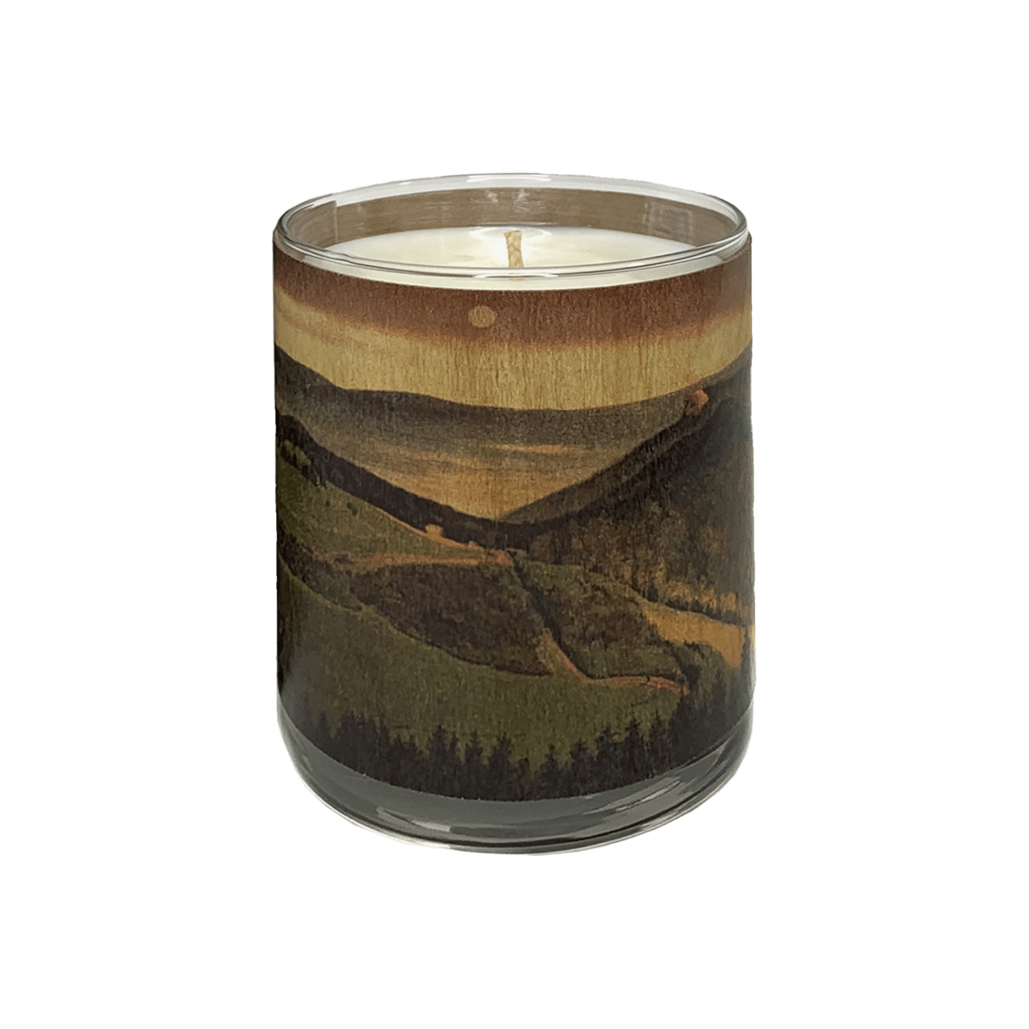 Cyrene Wood Wrapped Candle