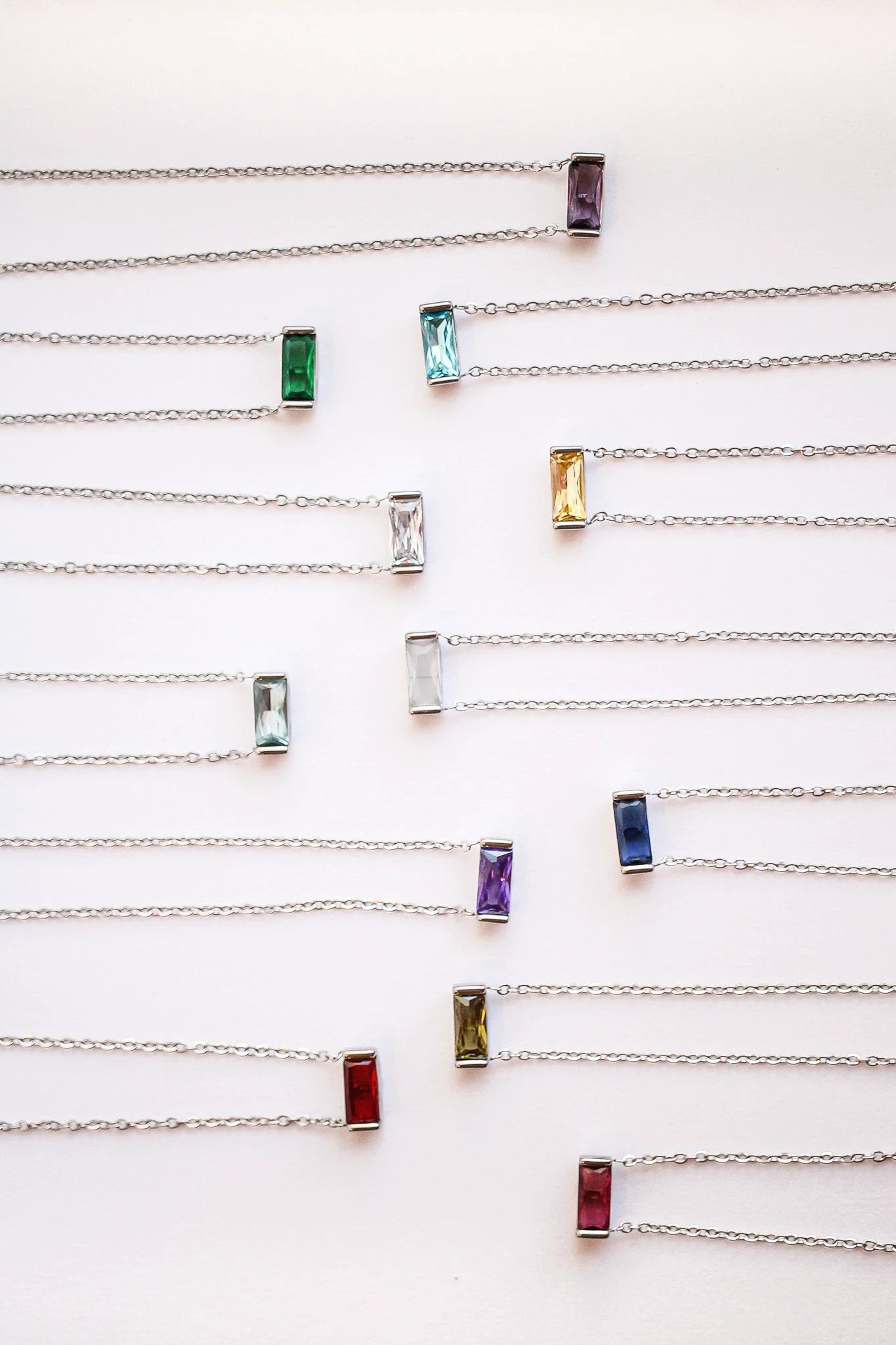 CZ Birthstone Necklace by Rose & Clay