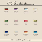 CZ Birthstone Necklace by Rose & Clay