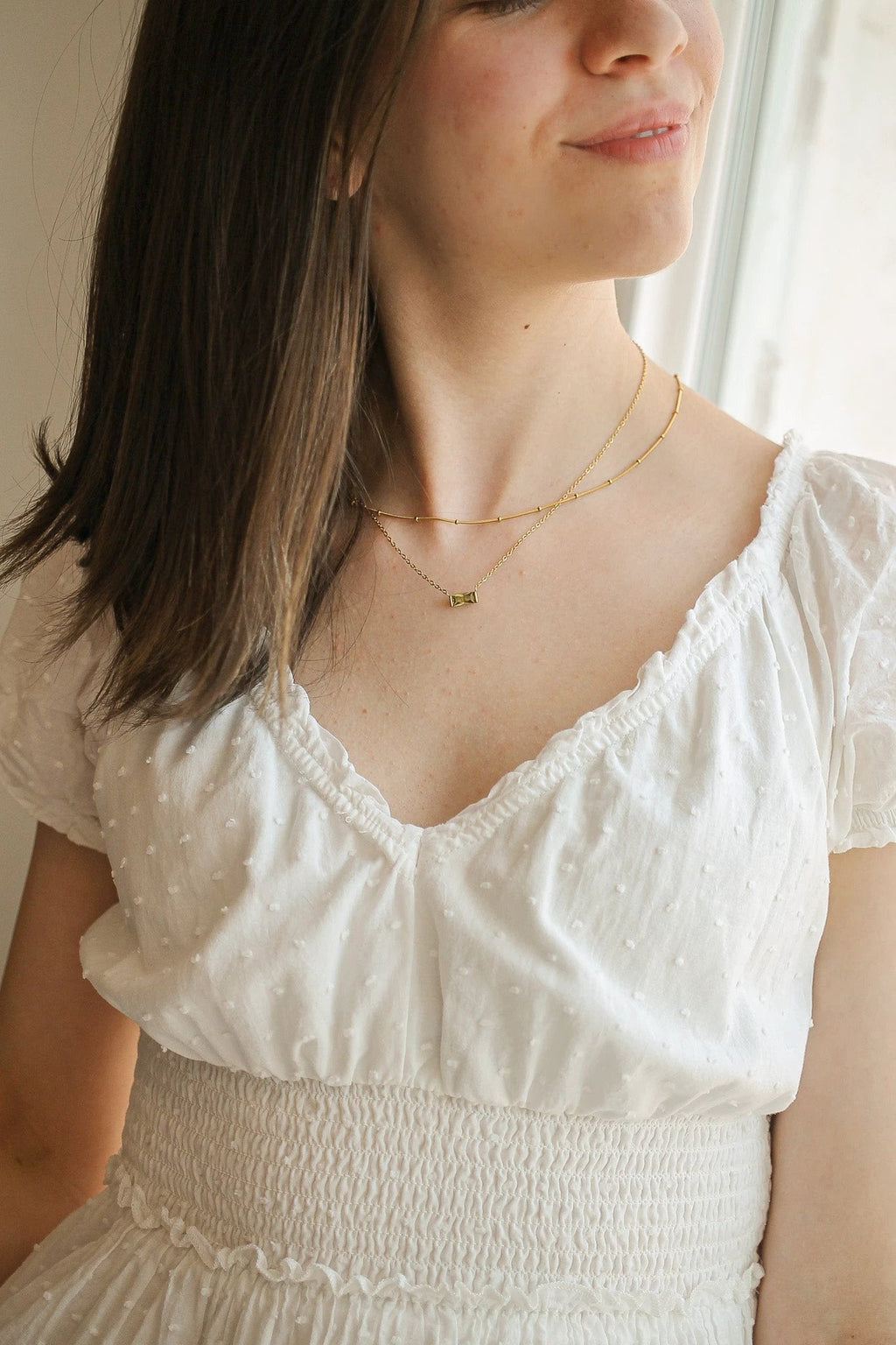 CZ Birthstone Necklace by Rose & Clay