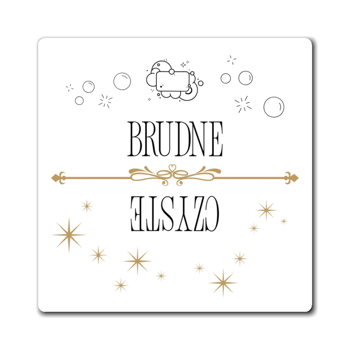 Czyste Brudne Dishwasher Magnet for Polish homes, Polish Dirty Clean Indicator Magnet La Vie Bien Czyste Brudne Dishwasher Magnet for Polish homes, Polish Dirty Clean Indicator