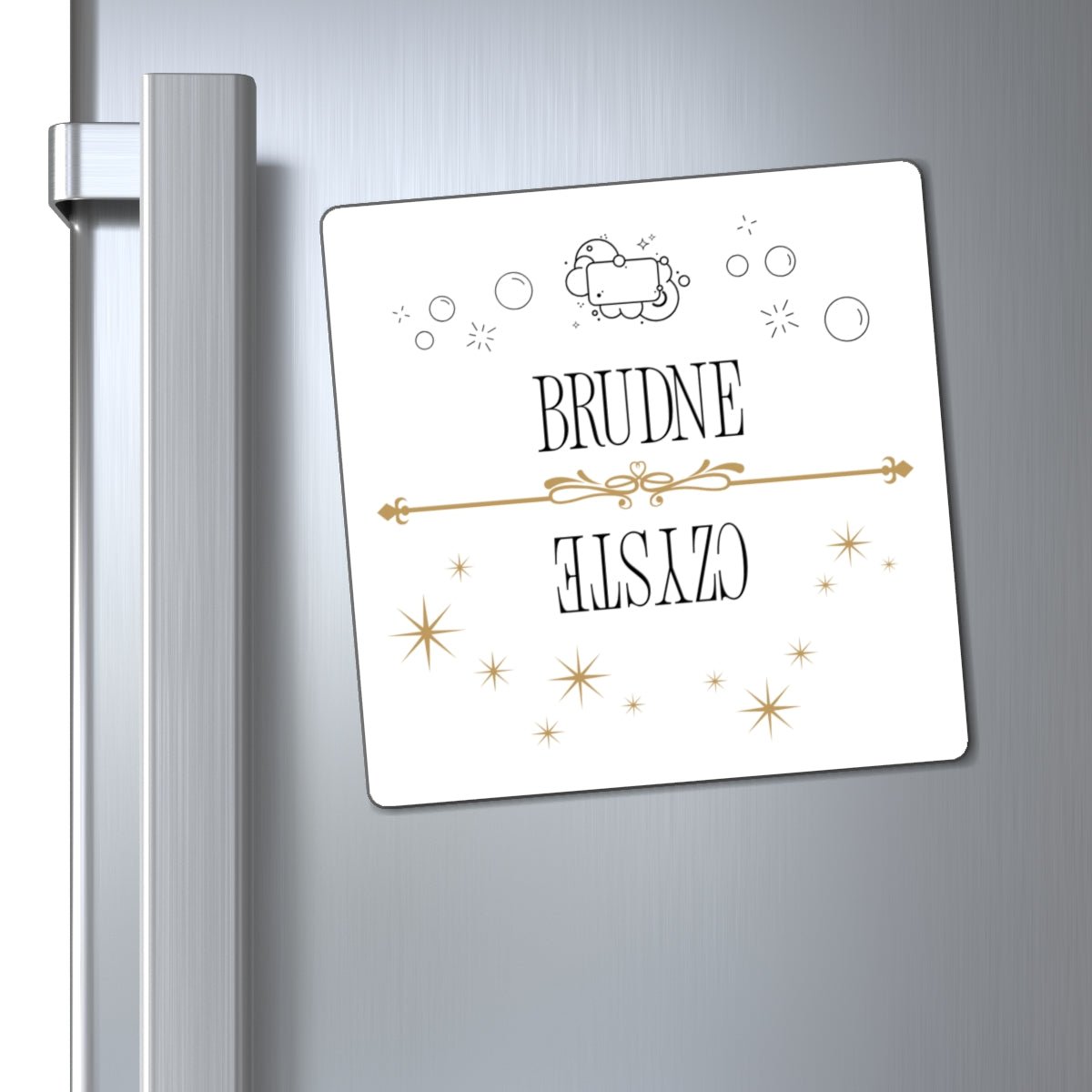 Czyste Brudne Dishwasher Magnet for Polish homes, Polish Dirty Clean Indicator Magnet La Vie Bien Czyste Brudne Dishwasher Magnet for Polish homes, Polish Dirty Clean Indicator