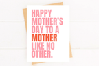 Cute Mother's Day Card Mother Like No Other Card for Mom by Five Dot Post
