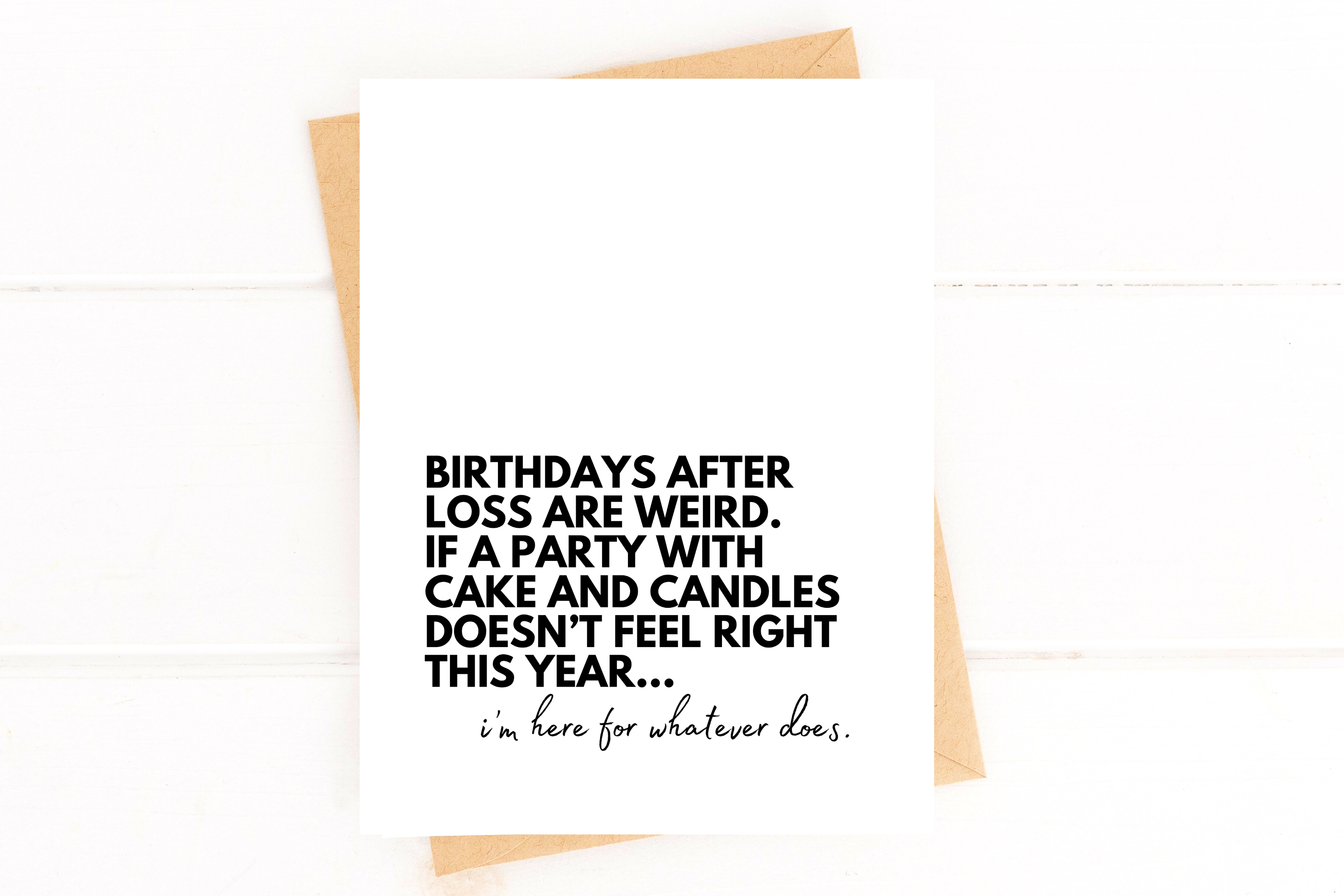 Birthday After Loss Sympathy Birthday Card