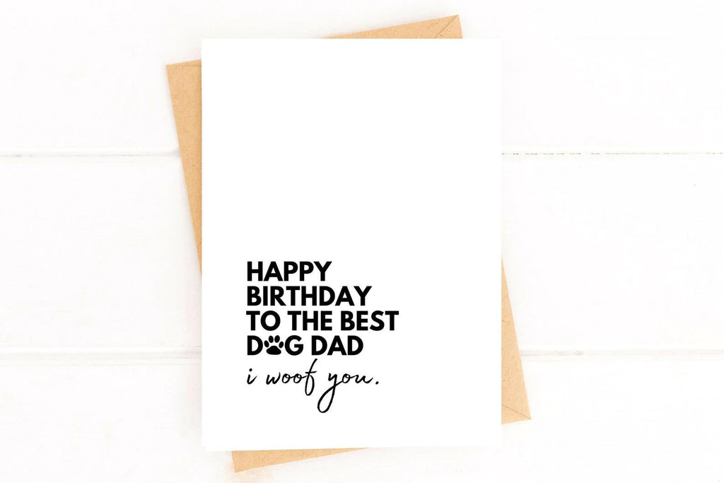 Dog Dad Birthday Card by Five Dot Post