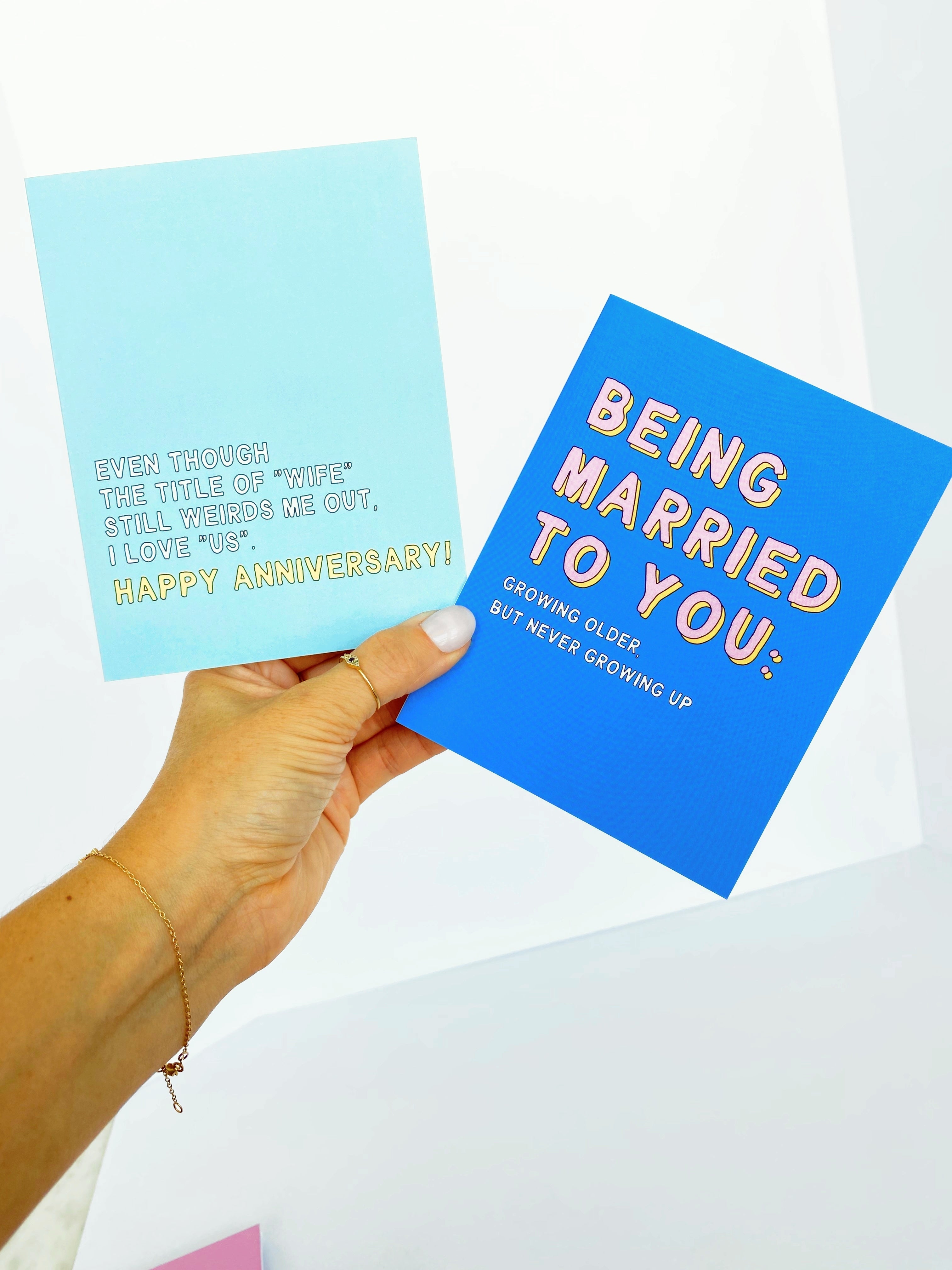 Anniversary Card Being Married to You Growing Older But Not Growing Up