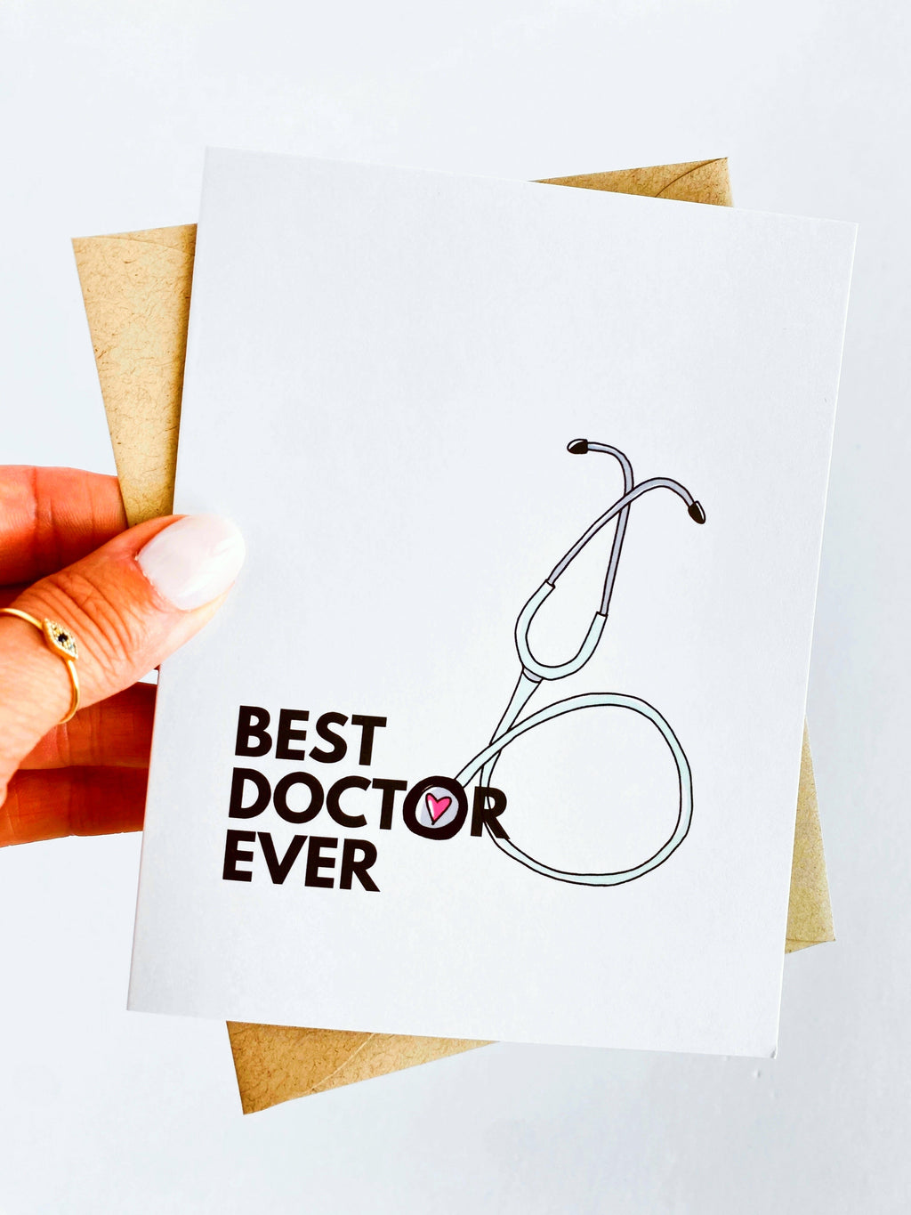 Best Doctor Ever Thank You Card – Medical Appreciation Greeting for Physician or Healthcare Provider