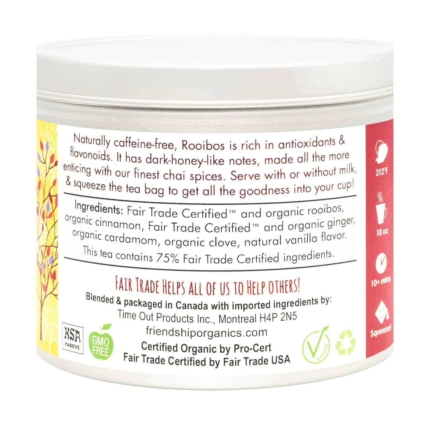 Rooibos Chai Herbal Tea by Ethical Trade Co