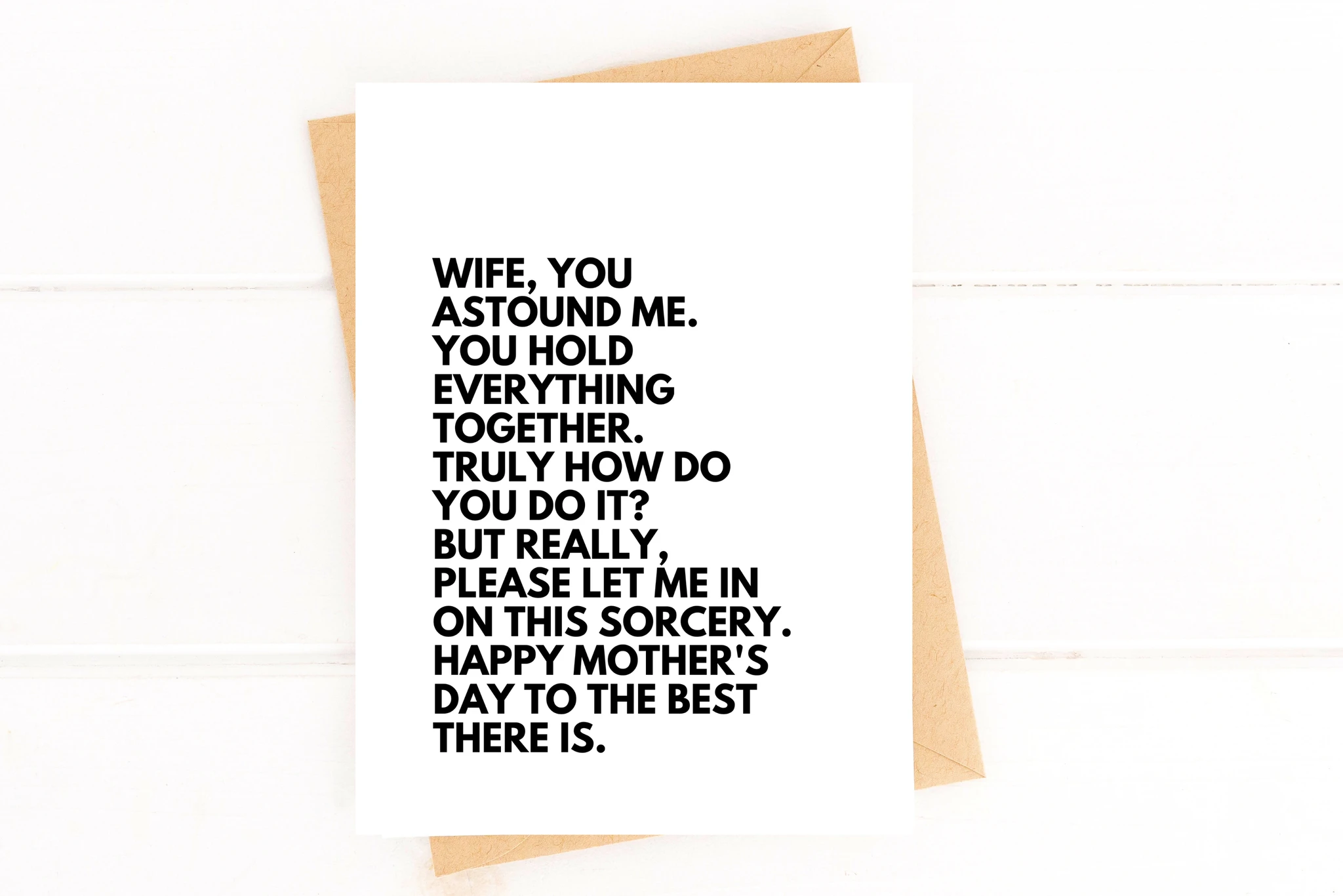 Mom Sorcery Funny Mother's Day Card to Wife by Five Dot Post