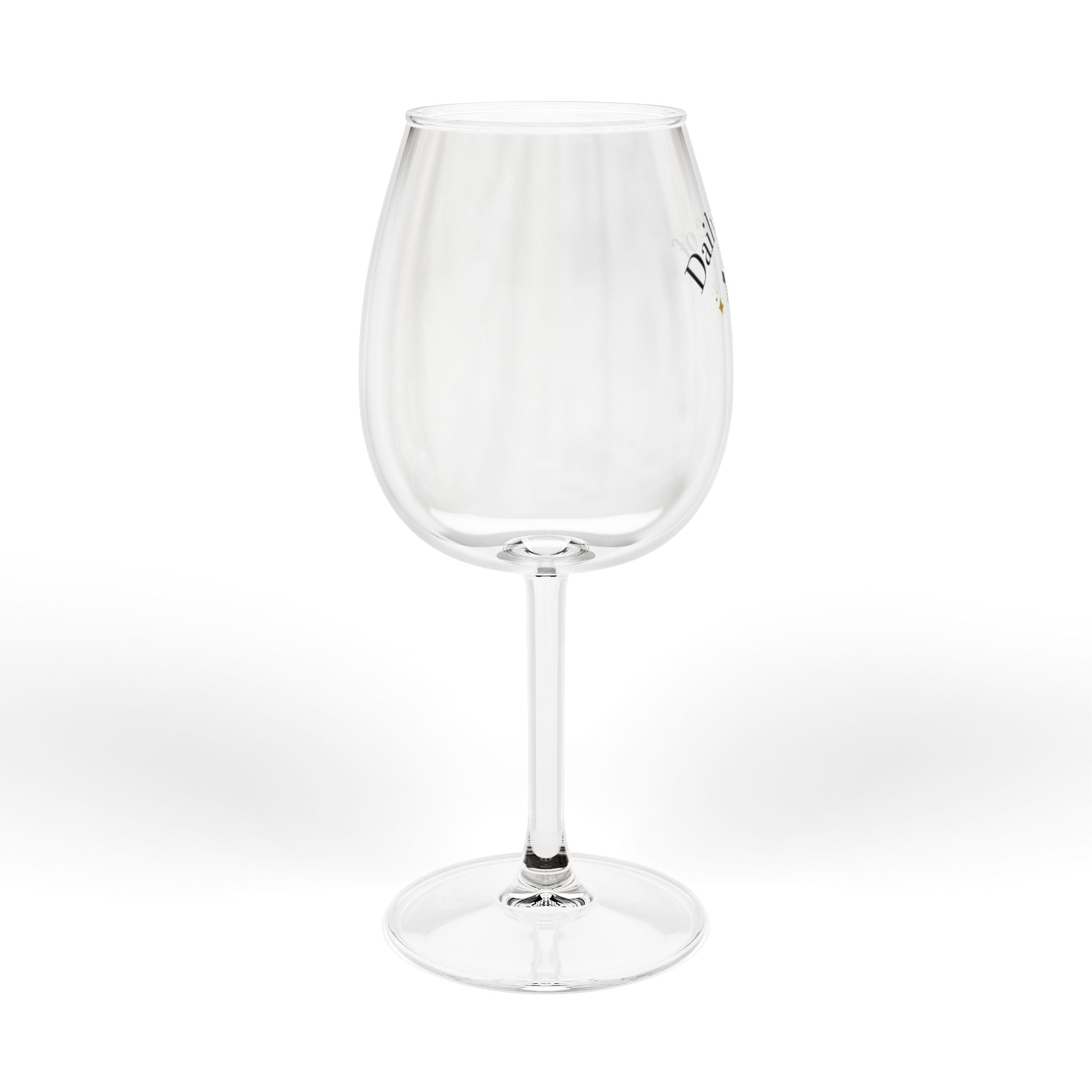 Daily Dose of chai 12oz Wine Glass, Hebrew Chai Celebration Stemware Wine glass La Vie Bien Daily Dose of chai 12oz Wine Glass, Hebrew Chai Celebration Stemware