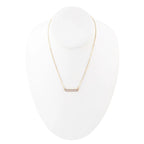 Dainty Botswana Agate Bar Necklace by Barse Jewelry