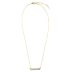 Dainty Botswana Agate Bar Necklace by Barse Jewelry