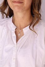 Dainty Cross Necklace Necklace La Vie Bien Dainty Cross Necklace