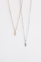 Dainty Cross Necklace Necklace La Vie Bien Dainty Cross Necklace