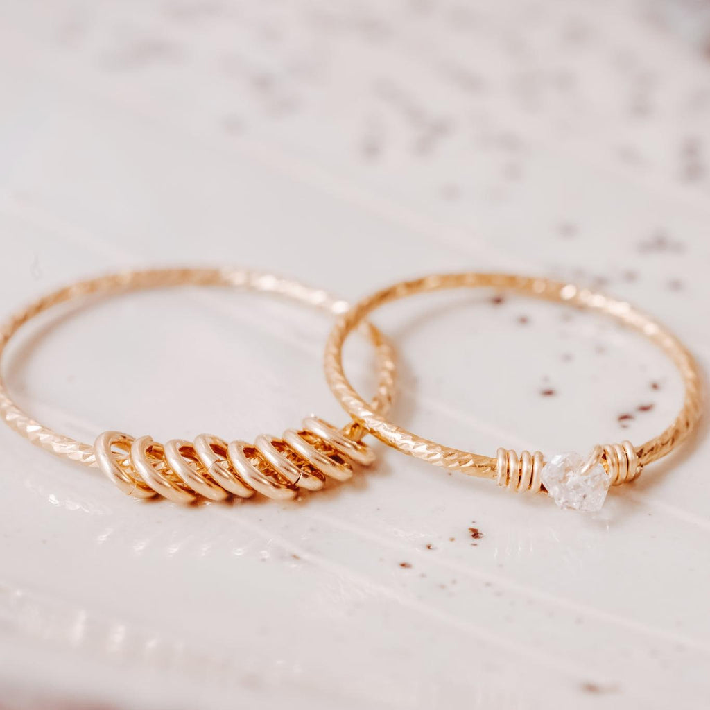 Dainty Crystal Ring Finger Rings La Vie Bien Dainty Crystal Ring