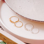 Dainty Crystal Ring Finger Rings La Vie Bien Dainty Crystal Ring