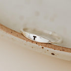 Dainty Gold or Silver Initial Ring Finger Rings La Vie Bien Dainty Gold or Silver Initial Ring