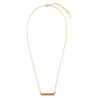 Dainty Green Aventurine Bar Necklace by Barse Jewelry
