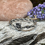 Dainty Irish Claddagh Ring in Sterling Silver Ring La Vie Bien Dainty Irish Claddagh Ring in Sterling Silver