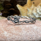 Dainty Irish Claddagh Ring in Sterling Silver Ring La Vie Bien Dainty Irish Claddagh Ring in Sterling Silver