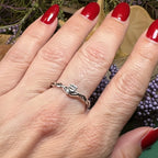 Dainty Irish Claddagh Ring in Sterling Silver Ring La Vie Bien Dainty Irish Claddagh Ring in Sterling Silver