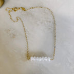 Dainty Moonstone Necklace by Derive Jewelry