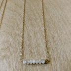 Dainty Moonstone Necklace by Derive Jewelry