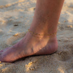 Dainty Paperclip Chain Anklet by Derive Jewelry