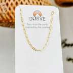 Dainty Paperclip Chain Anklet by Derive Jewelry