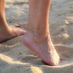 Dainty Paperclip Chain Anklet by Derive Jewelry