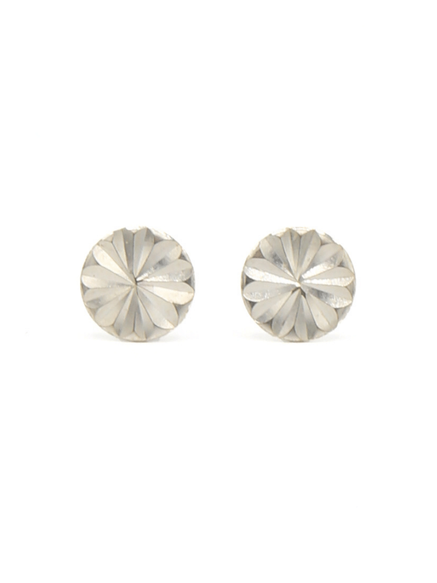 Rosette Studs - Silver