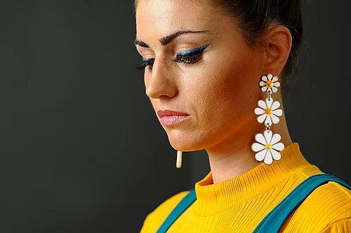 Daisies Earrings by Laliblue Brooches & Lapel Pins La Vie Bien Daisies Earrings by Laliblue