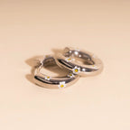 Daisy Chunky Rounded Huggie Hoop Earrings by Oh Clementine