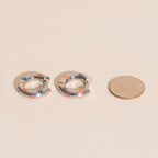 Daisy Chunky Rounded Huggie Hoop Earrings by Oh Clementine