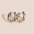 Daisy Chunky Rounded Huggie Hoop Earrings by Oh Clementine