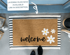 Daisy Coir Doormat by Nickel Designs Custom Doormats