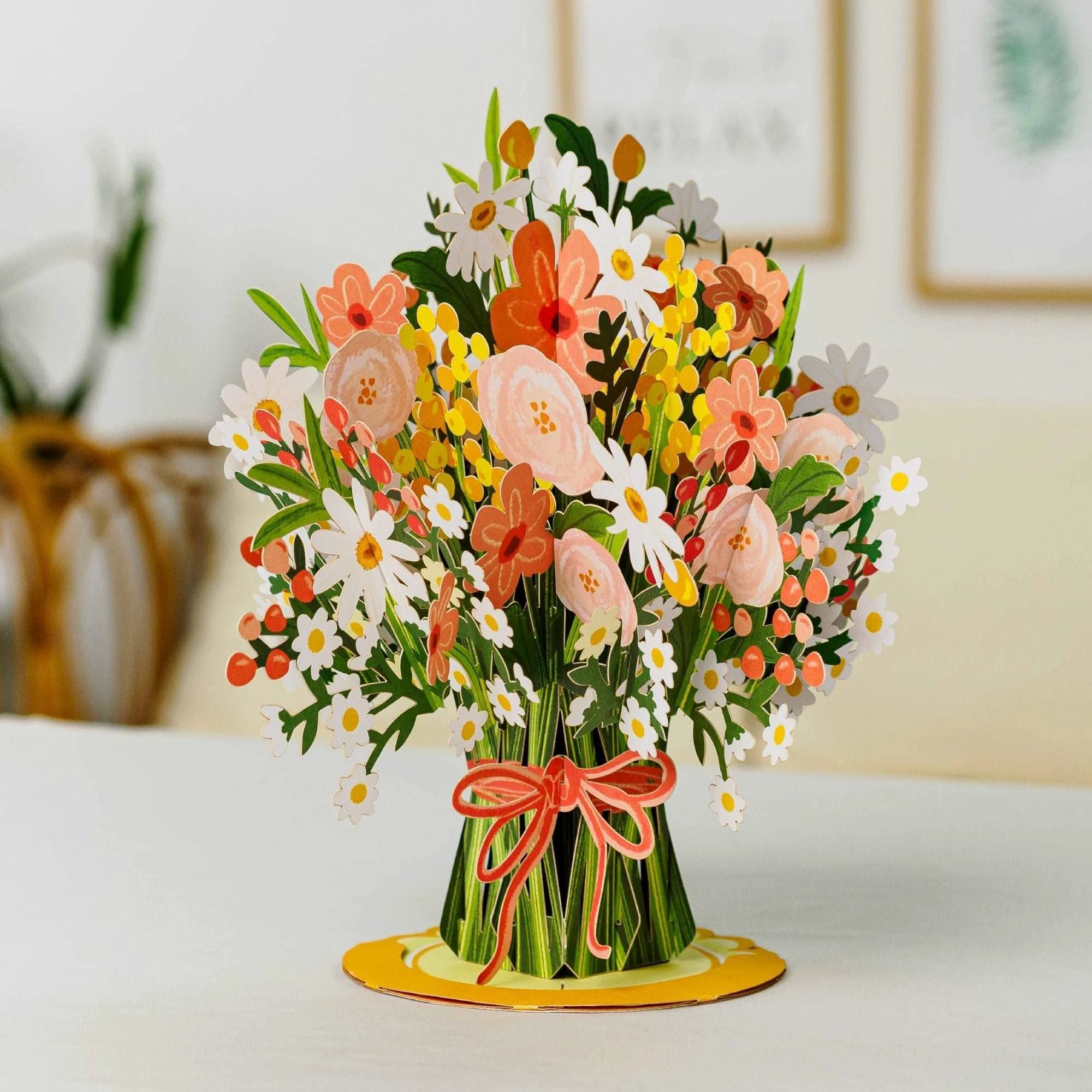 Daisy Delight Oversized Pop Up Card with Keepsake by Paper Love