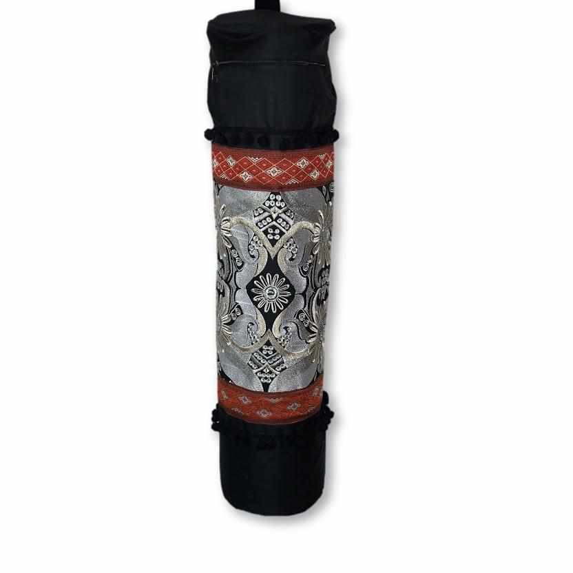 Daisy Embroidered Unique Boho Yoga Bag - Thailand Bags La Vie Bien Daisy Embroidered Unique Boho Yoga Bag - Thailand
