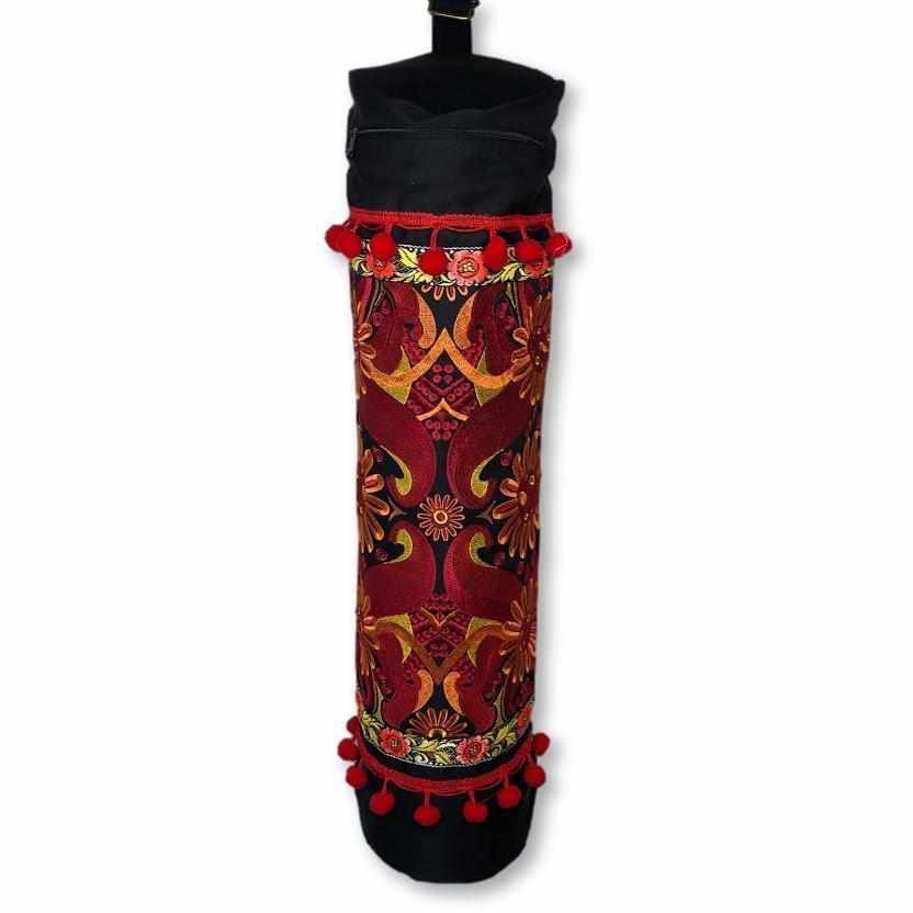 Daisy Embroidered Unique Boho Yoga Bag - Thailand Bags La Vie Bien Daisy Embroidered Unique Boho Yoga Bag - Thailand
