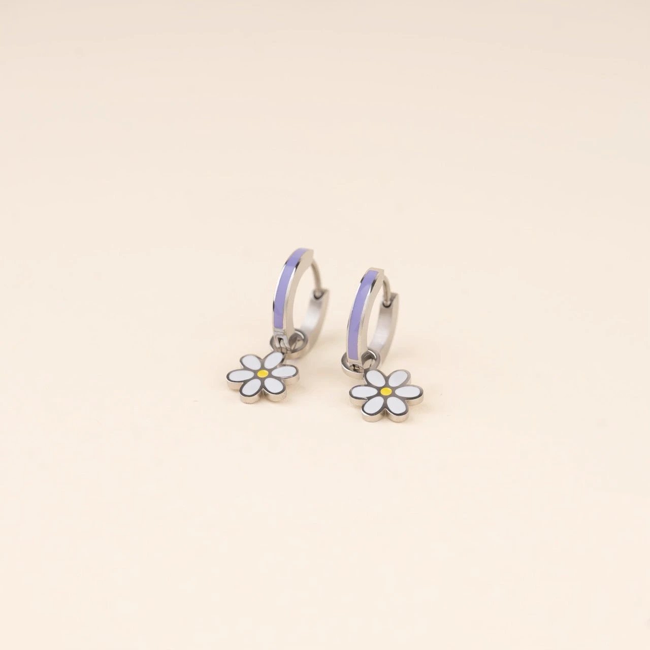 Daisy Huggie Hoop Charms by Oh Clementine