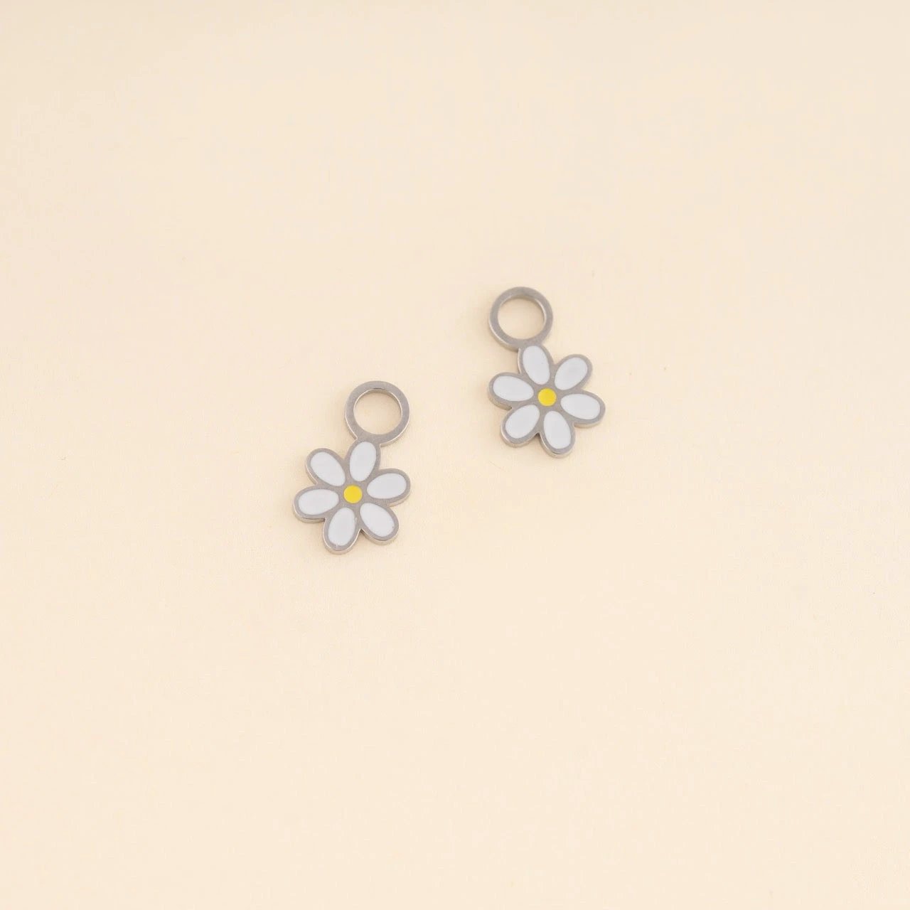 Daisy Huggie Hoop Charms by Oh Clementine