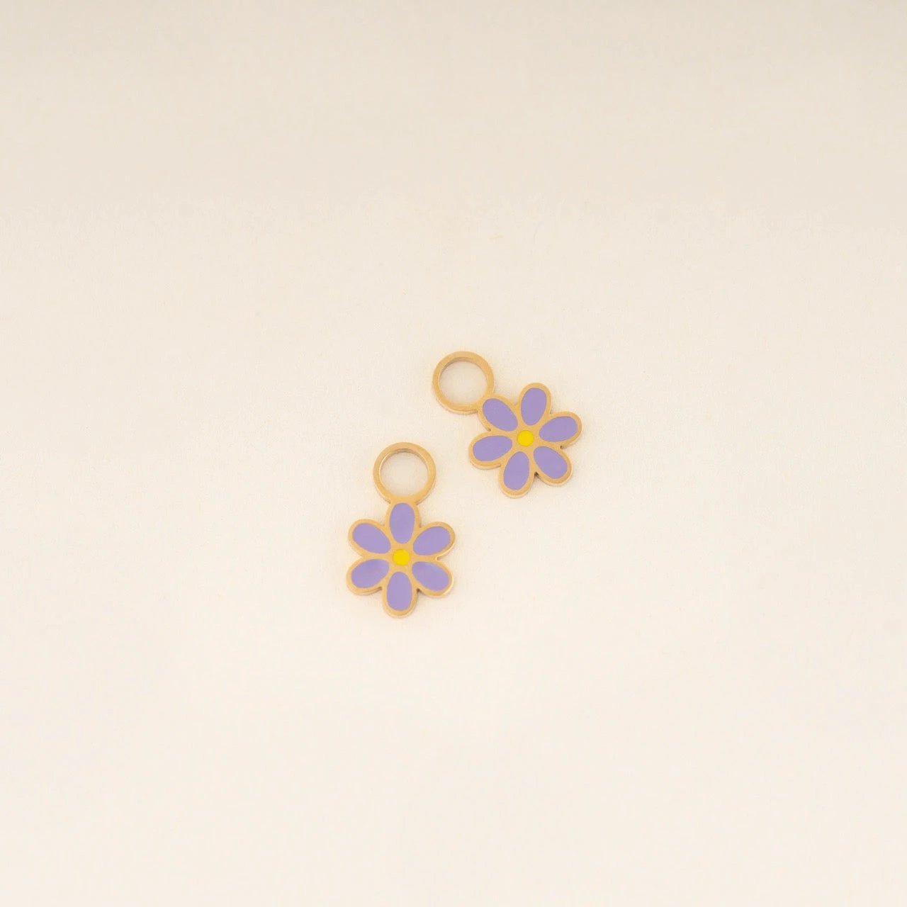 Daisy Huggie Hoop Charms by Oh Clementine