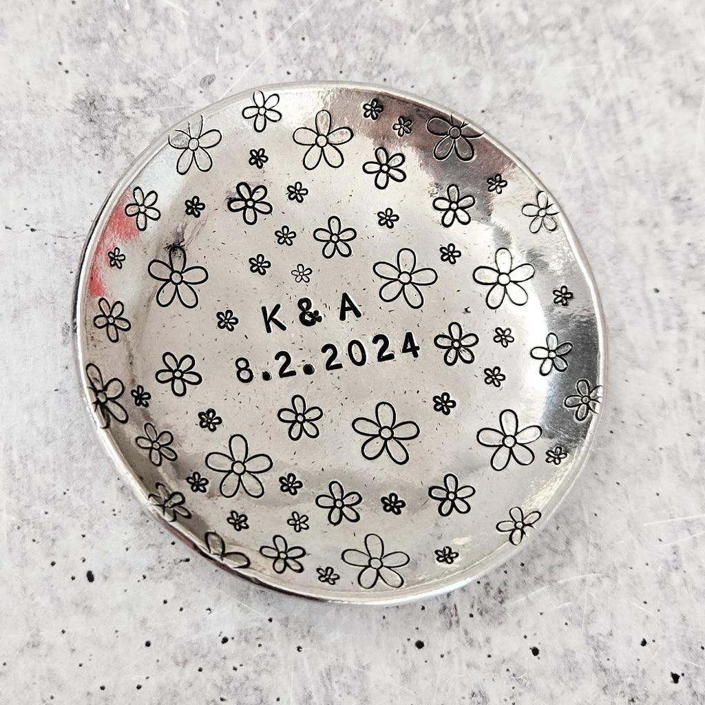 Daisy Pewter Ring Dish Home Decor La Vie Bien Daisy Pewter Ring Dish